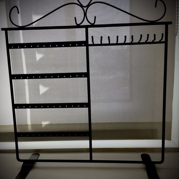 Metal Jewelry Tower, Earrings Organizer Necklaces Hanger - Picture 2 of 9